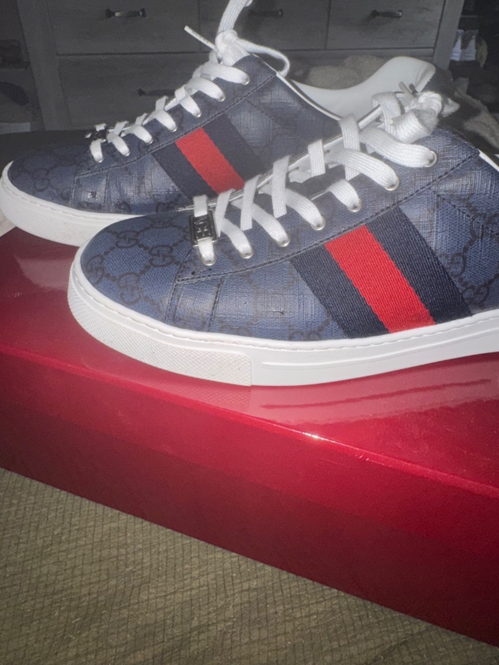 Men's Gucci Ace sneaker with Web - Picture 5 of 7